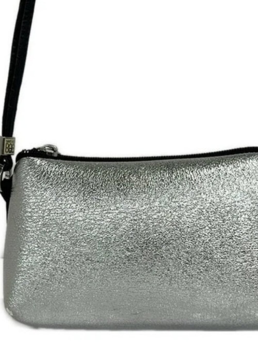 SAVE MY BAG Silver Black Polyester Elastin Polyether Shoulder Bag